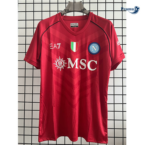 Peamu: Maillot foot Naples Gardien de but Rouge 2023/24