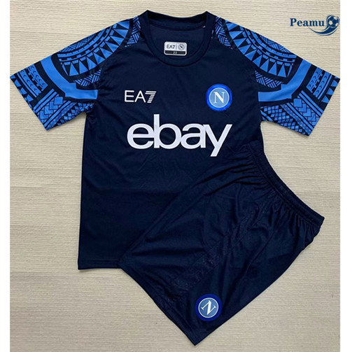 Peamu: Maillot foot Naples Enfant Training Bleu 2023/24