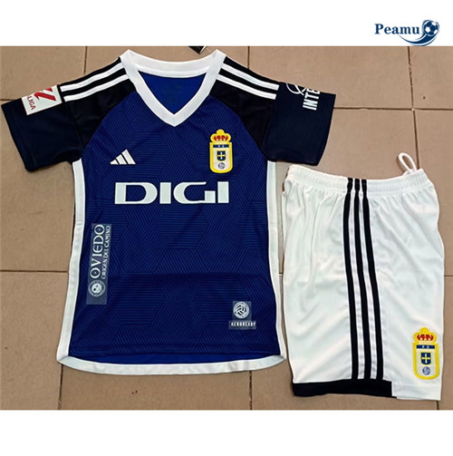 Peamu: Maillot foot Real Oviedo Enfant Bleu 2023/24