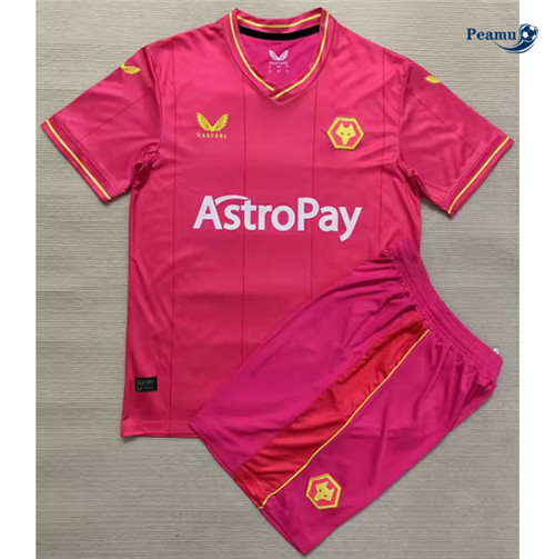 Peamu: Maillot foot Wolves Enfant Gardien de but Rose 2023/24