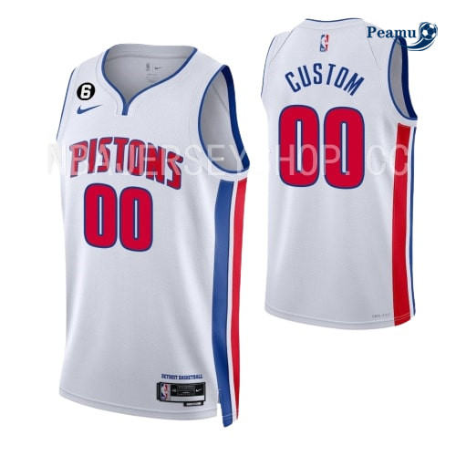 Peamu: Maillot foot Custom, Detroit Pistons 2022/23 - Association