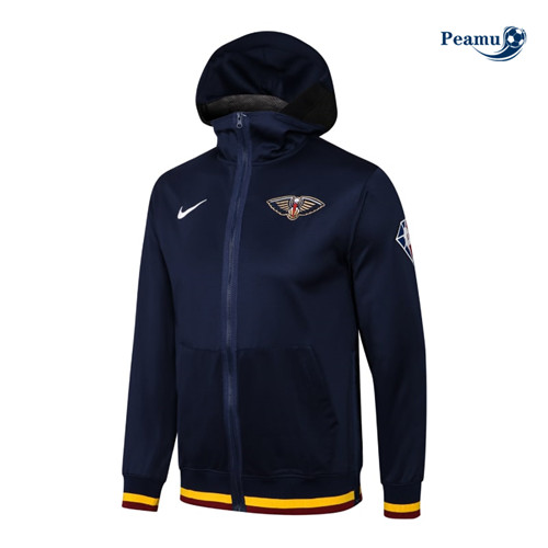 Peamu: Maillot foot Veste Capuche New Orleans Pelicans - Bleu Marine