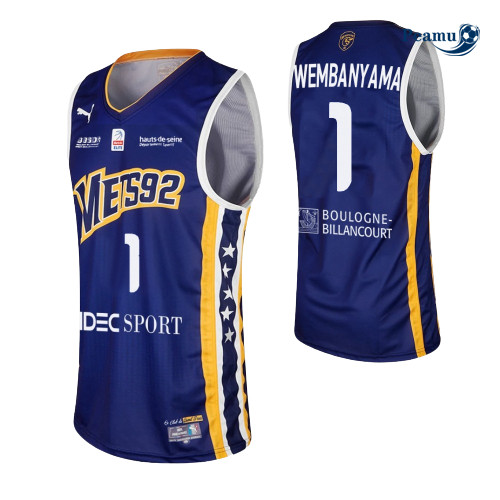 Peamu: Maillot foot Victor Wembanyama, Metropolitans 92 - Exterieur