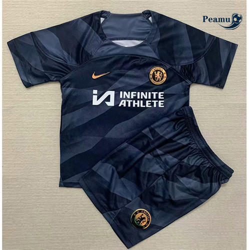 Maillot foot Chelsea Enfant Gardien de but Noir 2023/2024 p6042