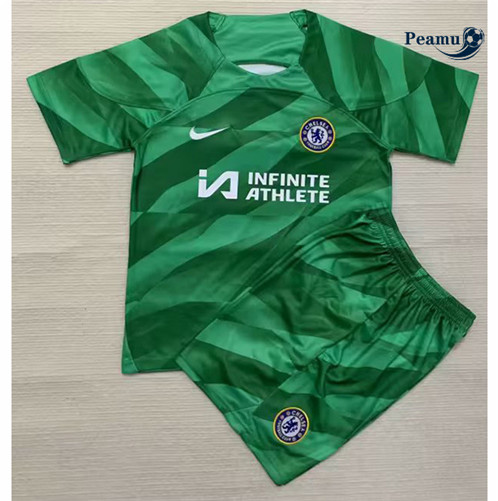 Maillot foot Chelsea Enfant Gardien de but Vert 2023/2024 p6043