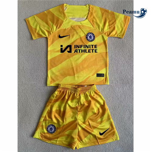 Maillot foot Chelsea Enfant Gardien de but Jaune 2023/2024 p6044