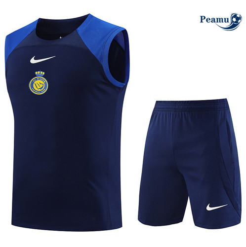 Maillot foot Kit Entrainement Al-Nassr Debardeur + Shorts Bleu marine 2023/2024 p6457