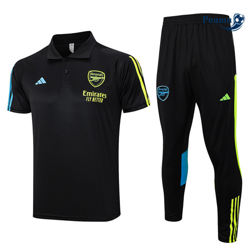Maillot foot Kit Entrainement Arsenal Polo + Pantalon Noir 2023/2024 p6535