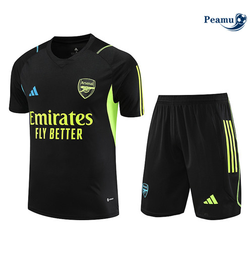 Maillot foot Kit Entrainement Arsenal + Shorts Noir 2023/2024 p6537