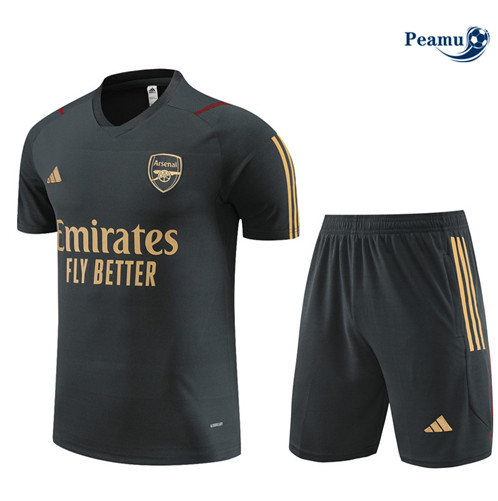 Maillot foot Kit Entrainement Arsenal + Shorts Gris Foncé 2023/2024 p6540