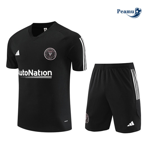 Maillot foot Kit Entrainement Inter Miami Enfant + Shorts Noir 2023/2024 p6460