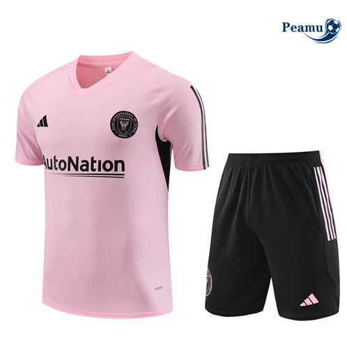 Maillot foot Kit Entrainement Inter Miami Enfant + Shorts Rose 2023/2024 p6461