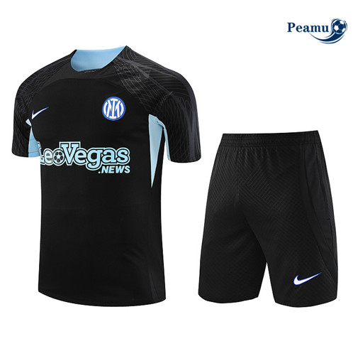 Maillot foot Kit Entrainement Inter Milan + Shorts Noir 2023/2024 p6579