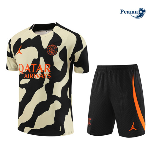 Maillot foot Kit Entrainement Paris PSG Enfant + Shorts Noir 2023/2024 p6524