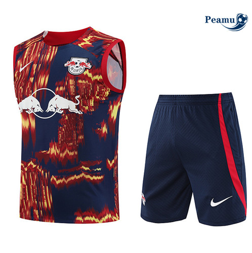 Maillot foot Kit Entrainement RB Leipzig Debardeur + Shorts Rouge 2023/2024 p6479