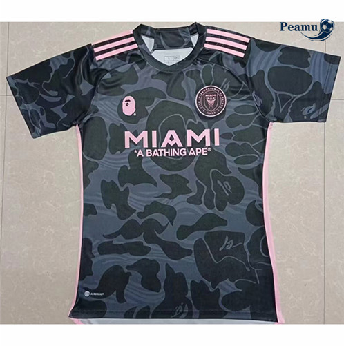 Maillot foot Inter Miami Trilateral Bath ape Noir 2023/2024 p6126