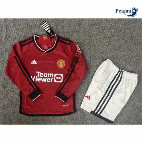 Maillot foot Manchester United Enfant Domicile Manche Longue 2023/2024 p6052