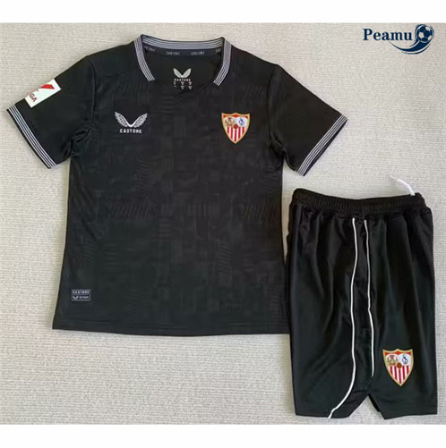 Maillot foot Séville Enfant Gardien de but Noir 2023/2024 p6025