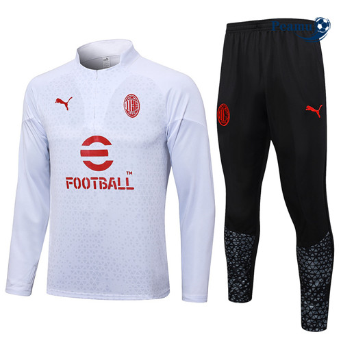 Maillot foot Survetement AC Milan Blanc 2023/2024 p6376