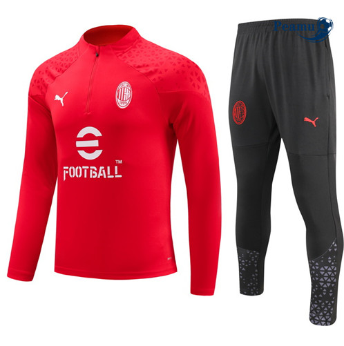Maillot foot Survetement AC Milan Enfant Rouge 2023/2024 p6448
