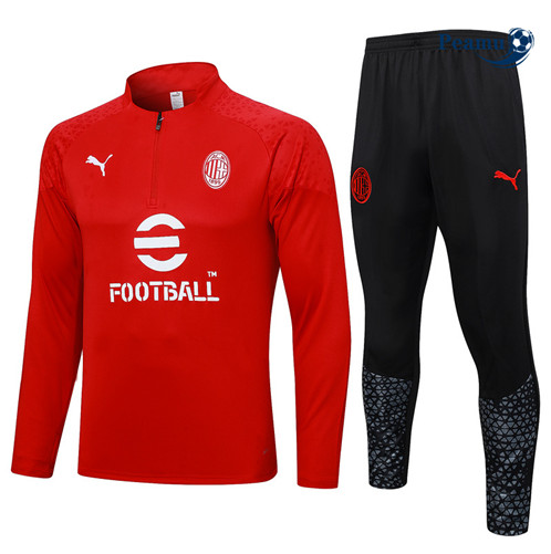 Maillot foot Survetement AC Milan Enfant Rouge 2023/2024 p6450