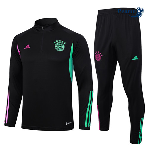 Maillot foot Survetement Bayern Munich Enfant Noir 2023/2024 p6401