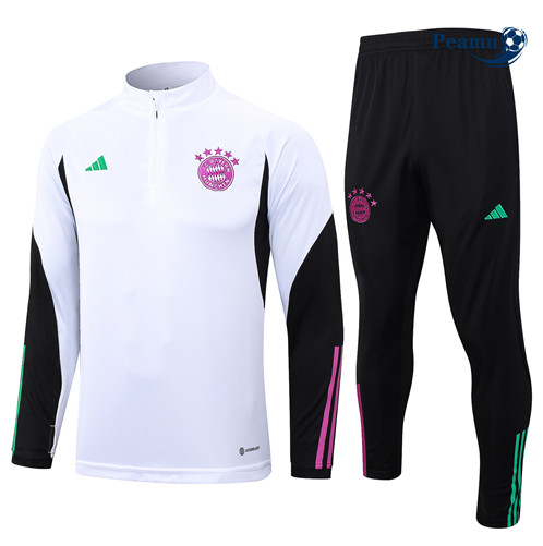 Maillot foot Survetement Bayern Munich Enfant Blanc 2023/2024 p6402