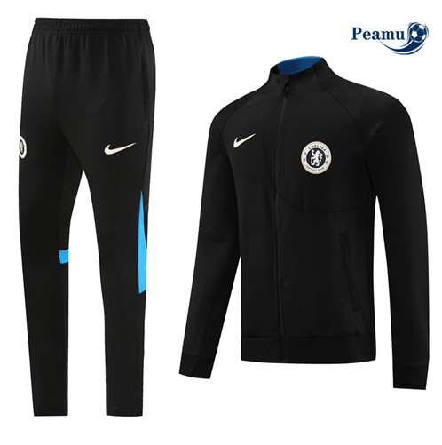 Maillot foot Veste Survetement Chelsea Noir 2023/2024 p6345