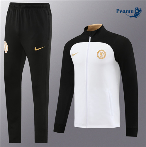 Maillot foot Veste Survetement Chelsea Blanc 2023/2024 p6346