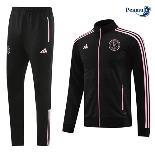 Maillot foot Veste Survetement Inter Miami Noir 2023/2024 p6253