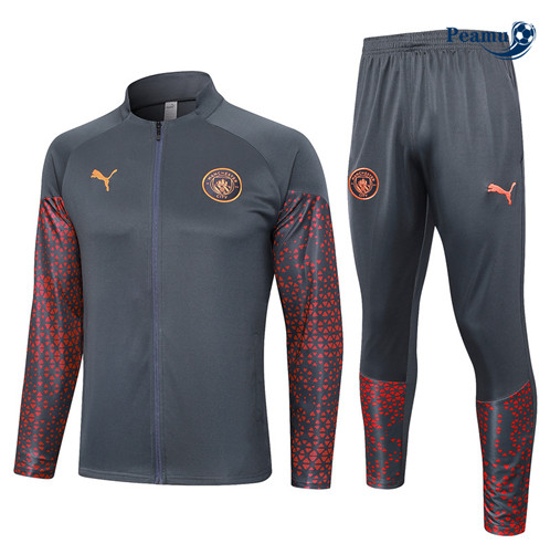 Maillot foot Veste Survetement Manchester City Gris Foncé 2023/2024 p6356