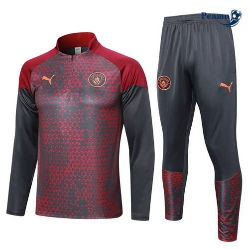 Maillot foot Survetement Manchester City Rouge 2023/2024 p6359