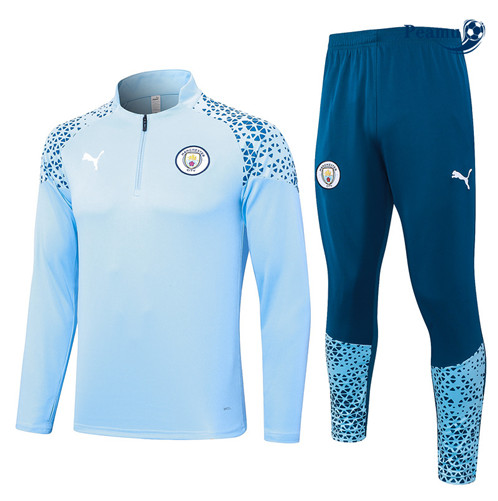 Maillot foot Survetement Manchester City Bleu Ciel 2023/2024 p6362