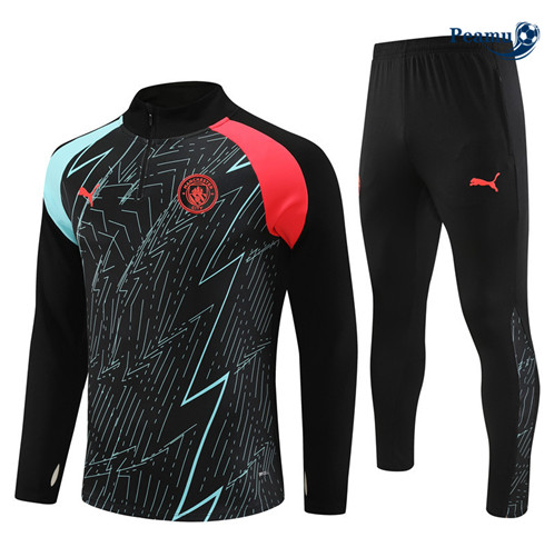 Maillot foot Survetement Manchester City Enfant Noir 2023/2024 p6440