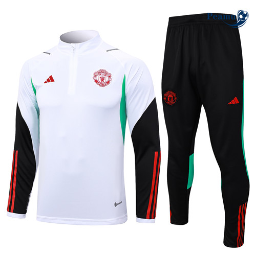 Maillot foot Survetement Manchester United Blanc 2023/2024 p6370