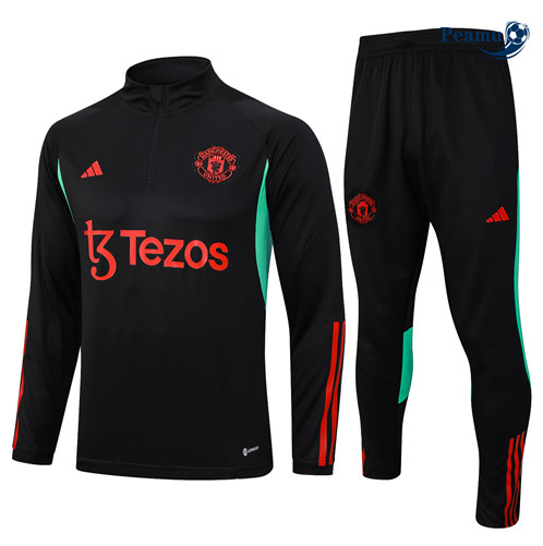 Maillot foot Survetement Manchester United Noir 2023/2024 p6371