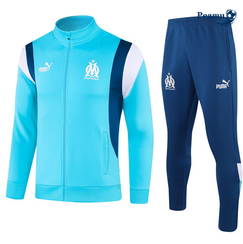 Maillot foot Veste Survetement Marseille Bleu Ciel 2023/2024 p6311