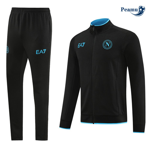 Maillot foot Veste Survetement Naples Noir 2023/2024 p6390