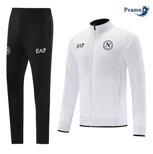 Maillot foot Veste Survetement Naples Blanc 2023/2024 p6391