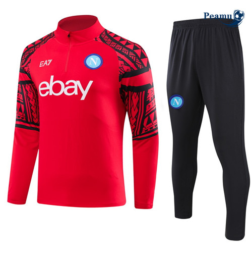 Maillot foot Survetement Naples Enfant Rouge 2023/2024 p6453