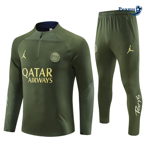 Maillot foot Survetement Paris PSG Armee Verte 2023/2024 p6315