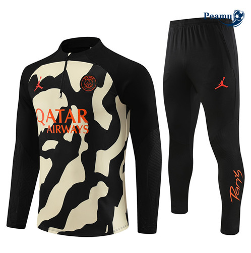 Maillot foot Survetement Paris PSG Jaune 2023/2024 p6318