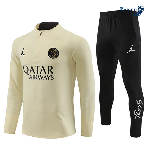 Maillot foot Survetement Paris PSG Jaune Ciel 2023/2024 p6320