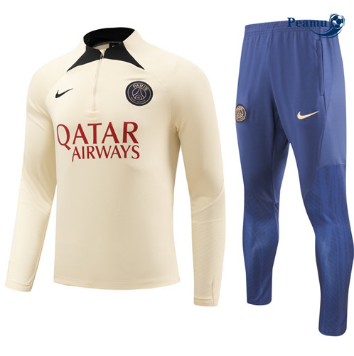 Maillot foot Survetement Paris PSG Enfant Jaune Ciel 2023/2024 p6426
