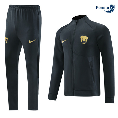 Maillot foot Veste Survetement Pumas UNAM Gris Foncé 2023/2024 p6258