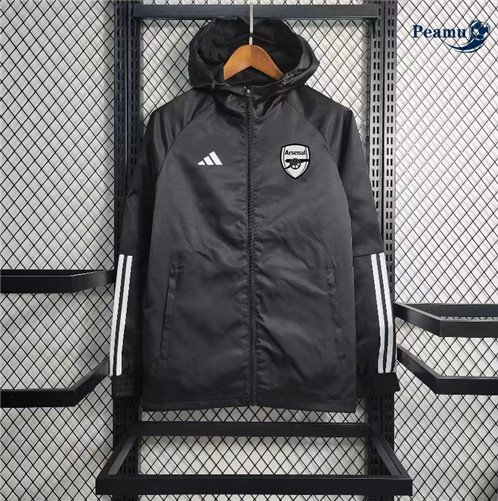 Coupe vent Arsenal Noir 2023/2024 p6632