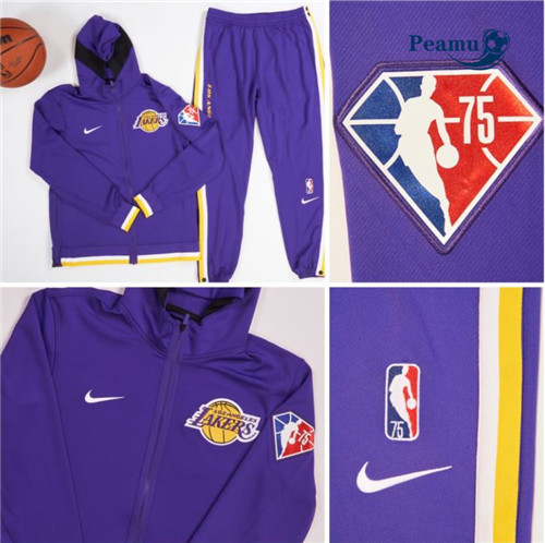 Peamu - Maillot foot Survetement Los Angeles Lakers 2021/22 - 75th Anniv. p3856