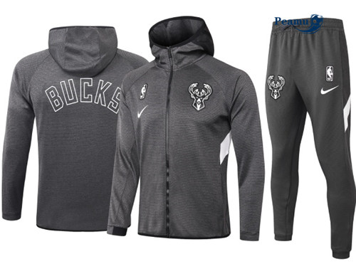 Peamu - Maillot foot Survetement Milwaukee Bucks - Noir p3880