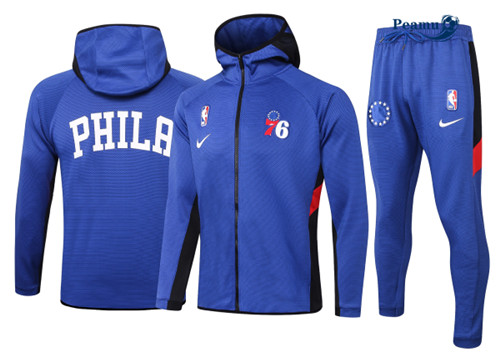Peamu - Maillot foot Survetement Philadelphia 76ers - Bleu p3899