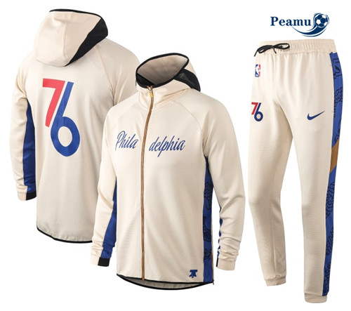 Peamu - Maillot foot Survetement Philadelphia 76ers - Cream p3907